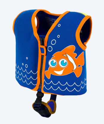 Konfidence svømmevest til børn - Original - Mørkeblå/orange