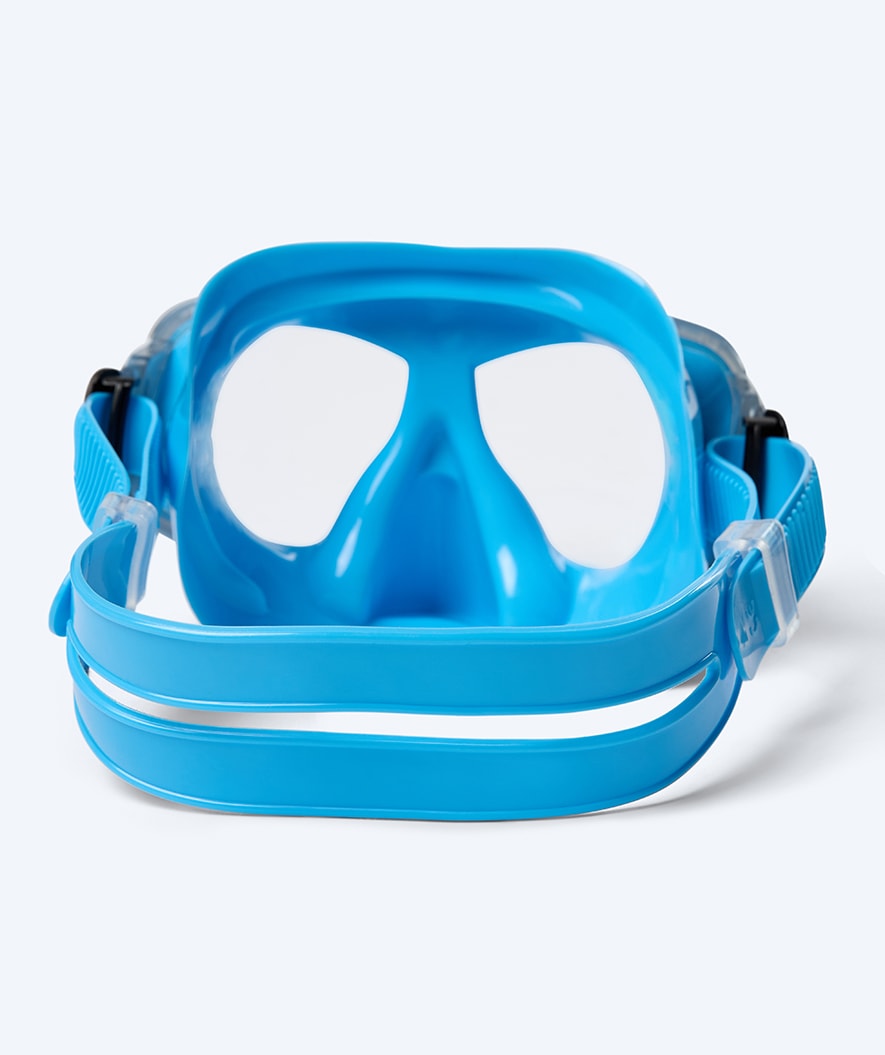 Watery dykkermaske til junior (8-15) - Misu - Blå/hvid