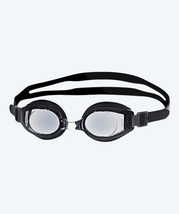 Primotec langsynede svømmebriller til børn (3-12) - (+1.0) til (+8.0) - Sort (Smoke glas)