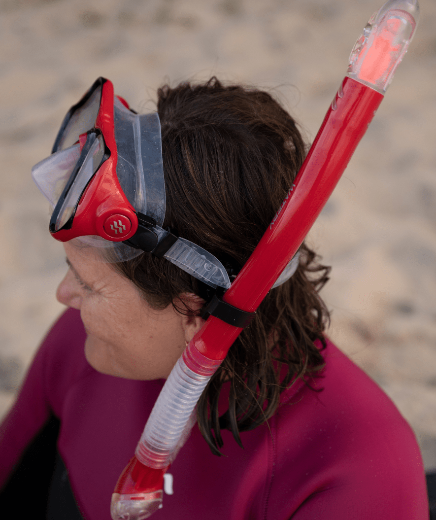 Watery Combo snorkelsæt til voksne - Hudson Full-dry - Blå
