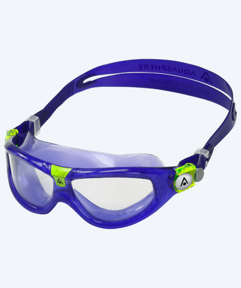 Aquasphere dykkerbriller til børn (3-10) - Seal 2 - Lilla (klar linse)