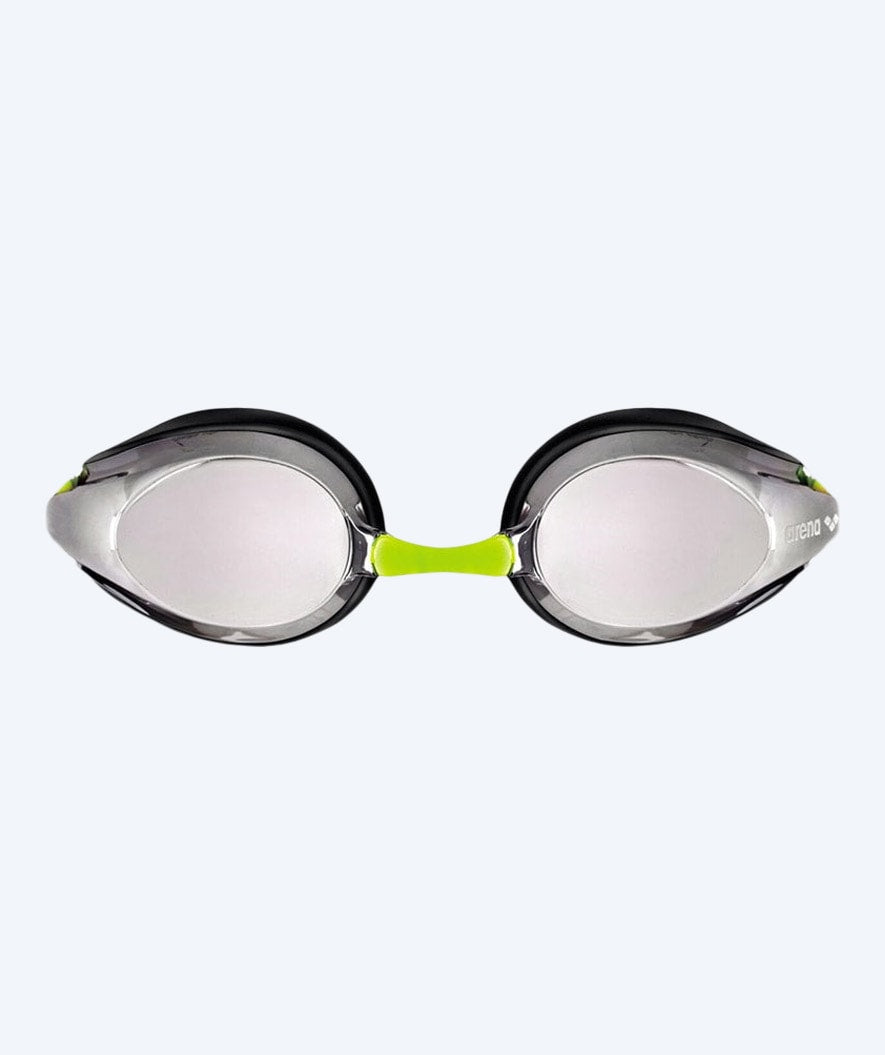 Arena konkurrence svømmebriller til børn (6-12) - Tracks Mirror - Grøn
