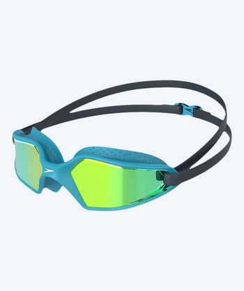 Speedo konkurrence svømmebriller til børn - Hydropulse Mirror - Blå/gul