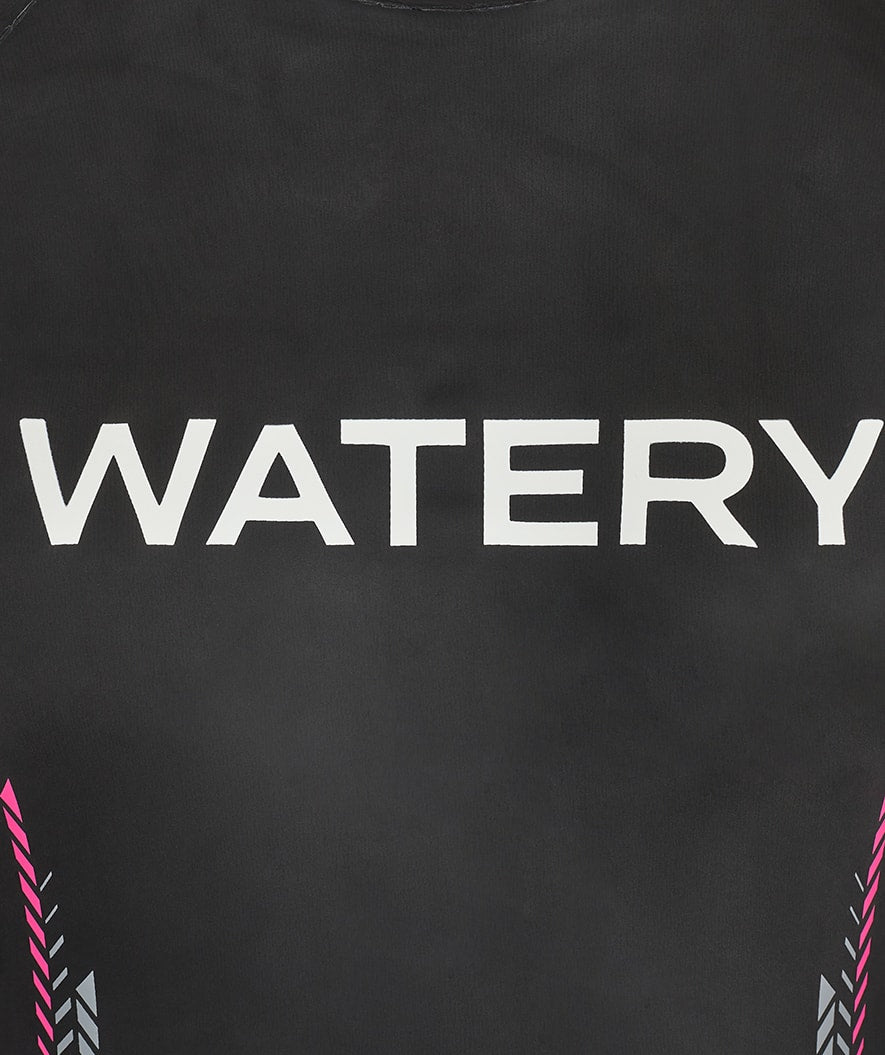 Watery våddragt til damer - Calder Rapid - Sort/pink