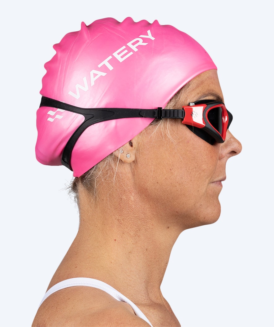 Watery motions svømmebriller - Raven Active - Sort/rød 1.0