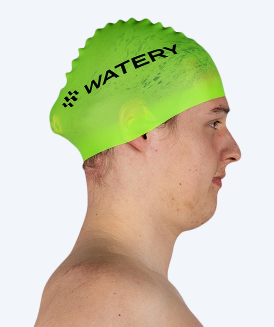 Watery badehætte - Signature - Fluo grøn