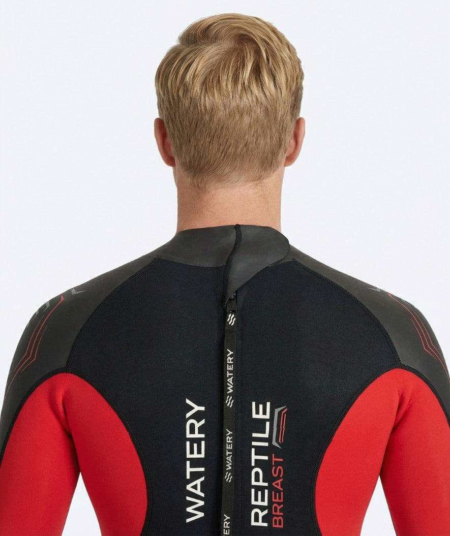 Watery våddragt til mænd - Reptile Breast - Orange