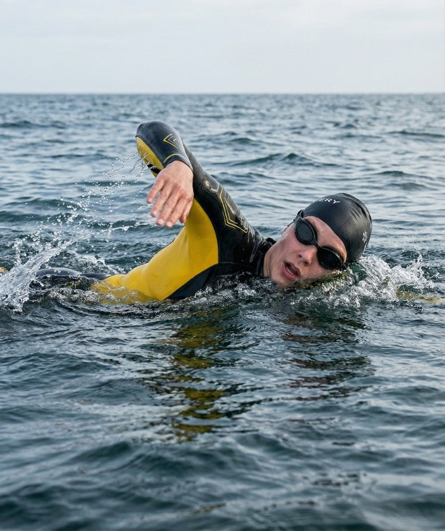 Watery våddragt til damer - Reptile Breast - Gul