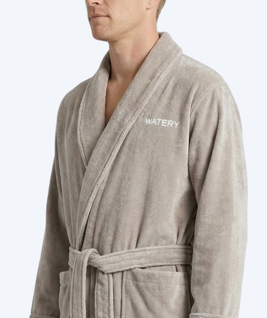 Watery badekåbe til mænd - Mariana - Grå