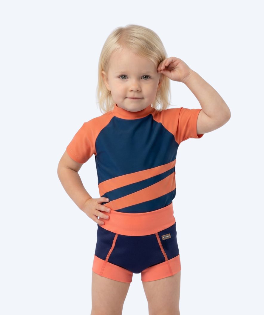 Watery blebadebukser til børn - Neoprene Swim Nappy - Atlantic Orange