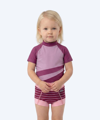 Watery blebadebukser til børn - Neoprene Swim Nappy - Nordic Pink Stripes