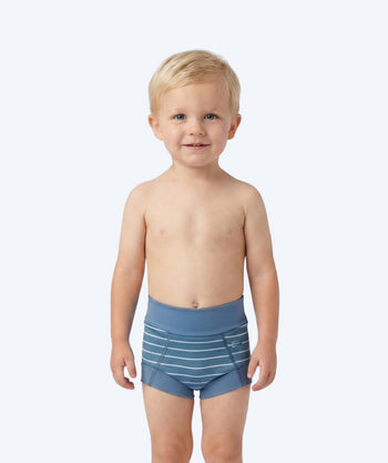 Watery blebadebukser til børn - Neoprene Swim Nappy - Nordic Blue Stripes