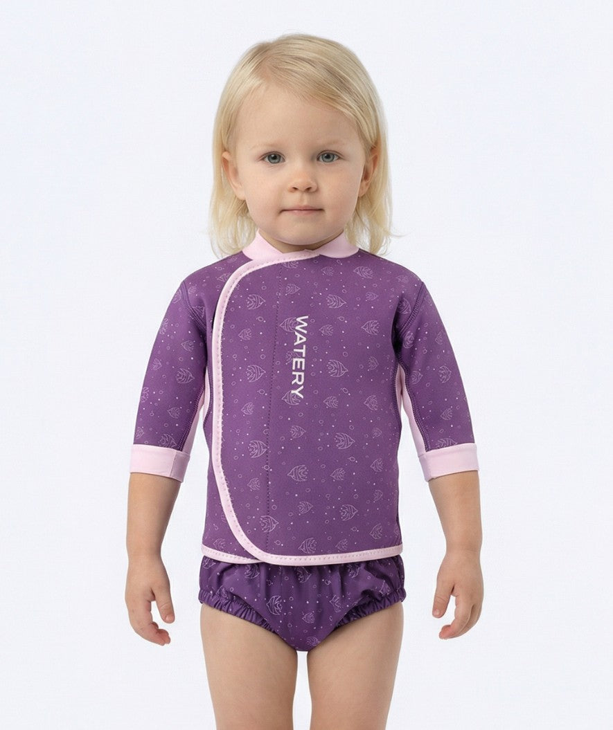 Watery neopren trøje - Baia Top - Atlantic Purple