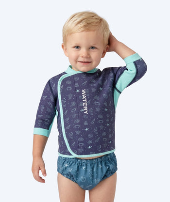 Watery neopren trøje - Baia Top - Atlantic Turquoise