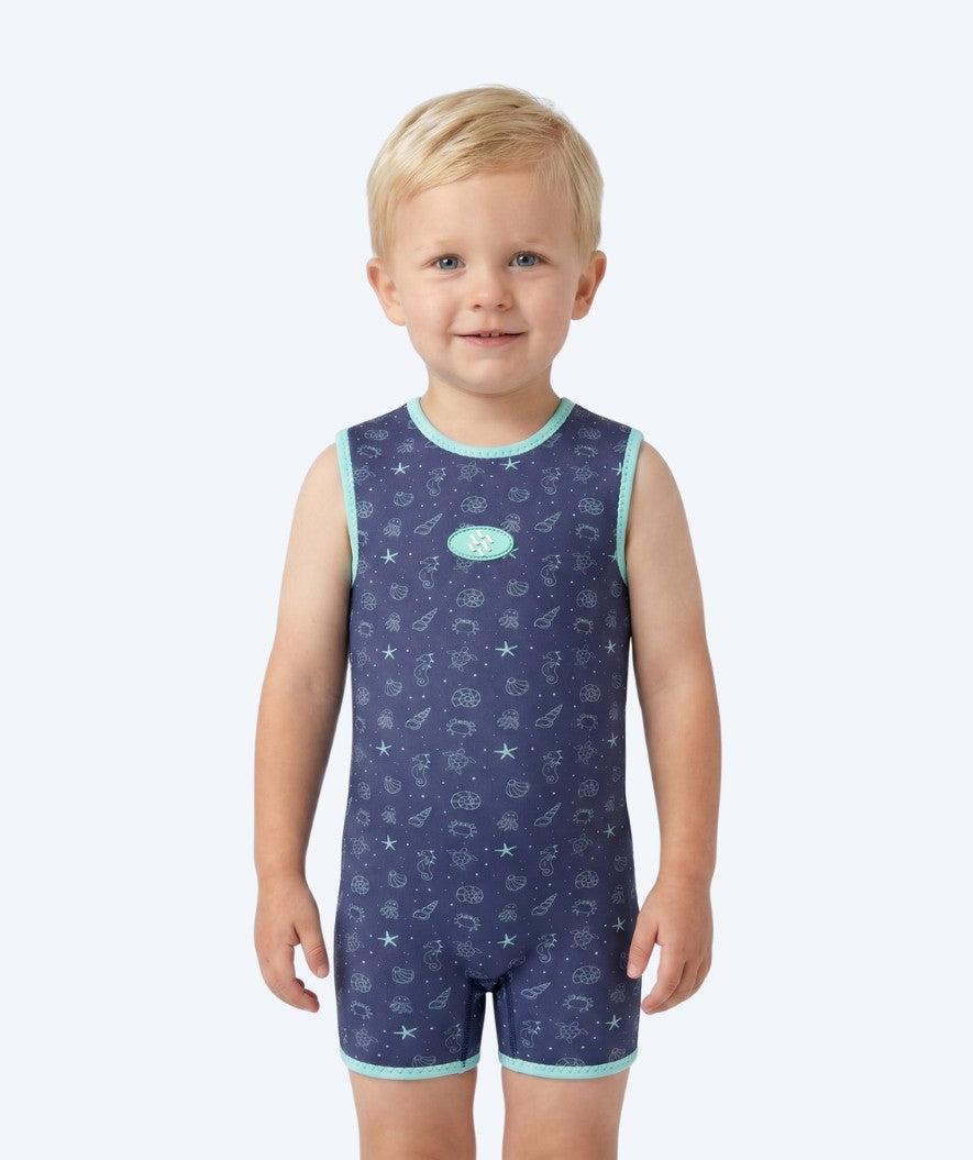Watery våddragt til børn - Baia Wrap - Atlantic Turquoise