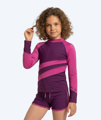 Watery UV-trøje til børn - Manami Langærmet Rashguard - Lilla