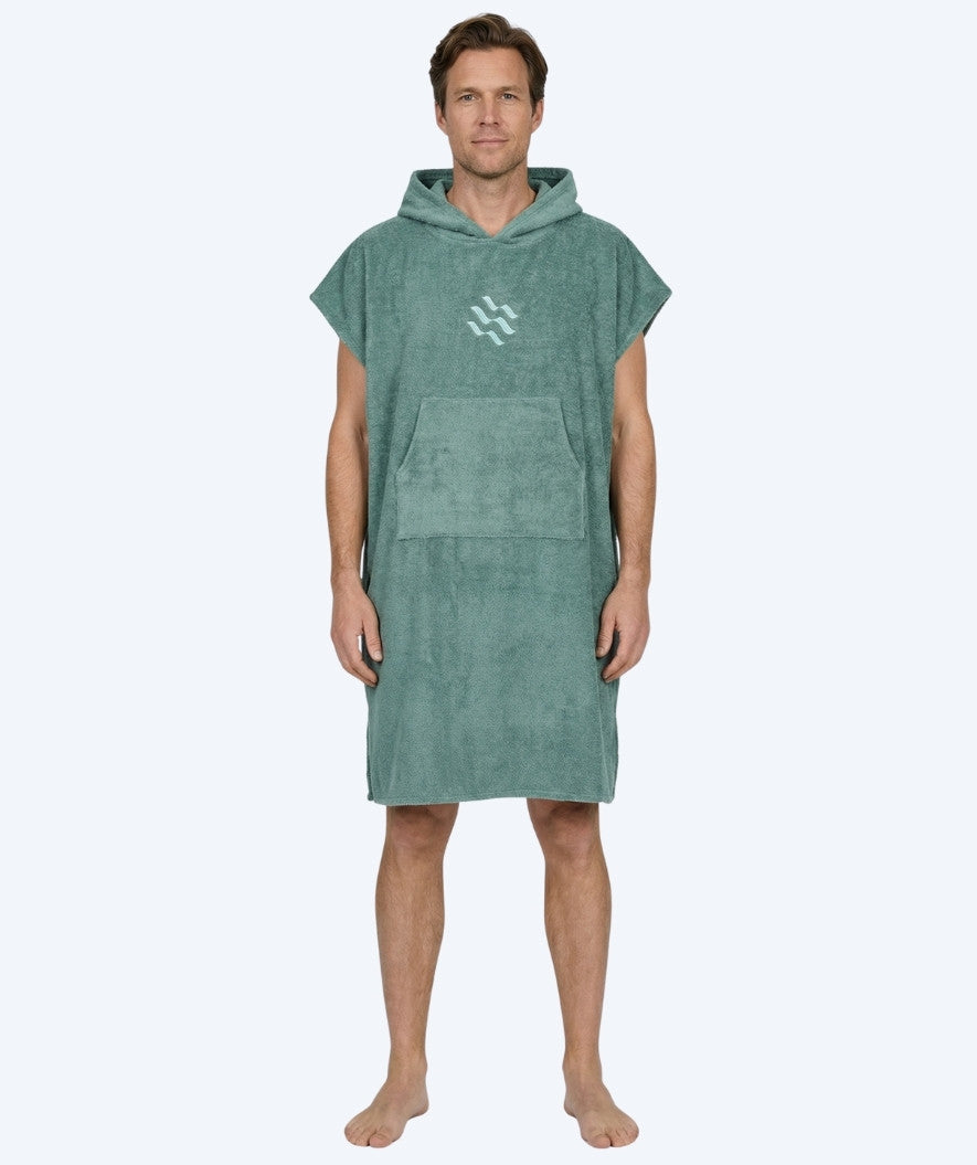 Watery badeponcho til voksne - Bomuld - Forrest Green