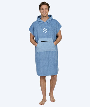 Watery badeponcho til voksne - Bomuld - Atlantic Blue