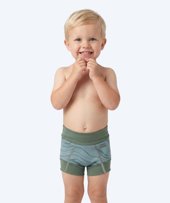 Watery blebadebukser til børn - Neoprene Swim Nappy - Fjord Green
