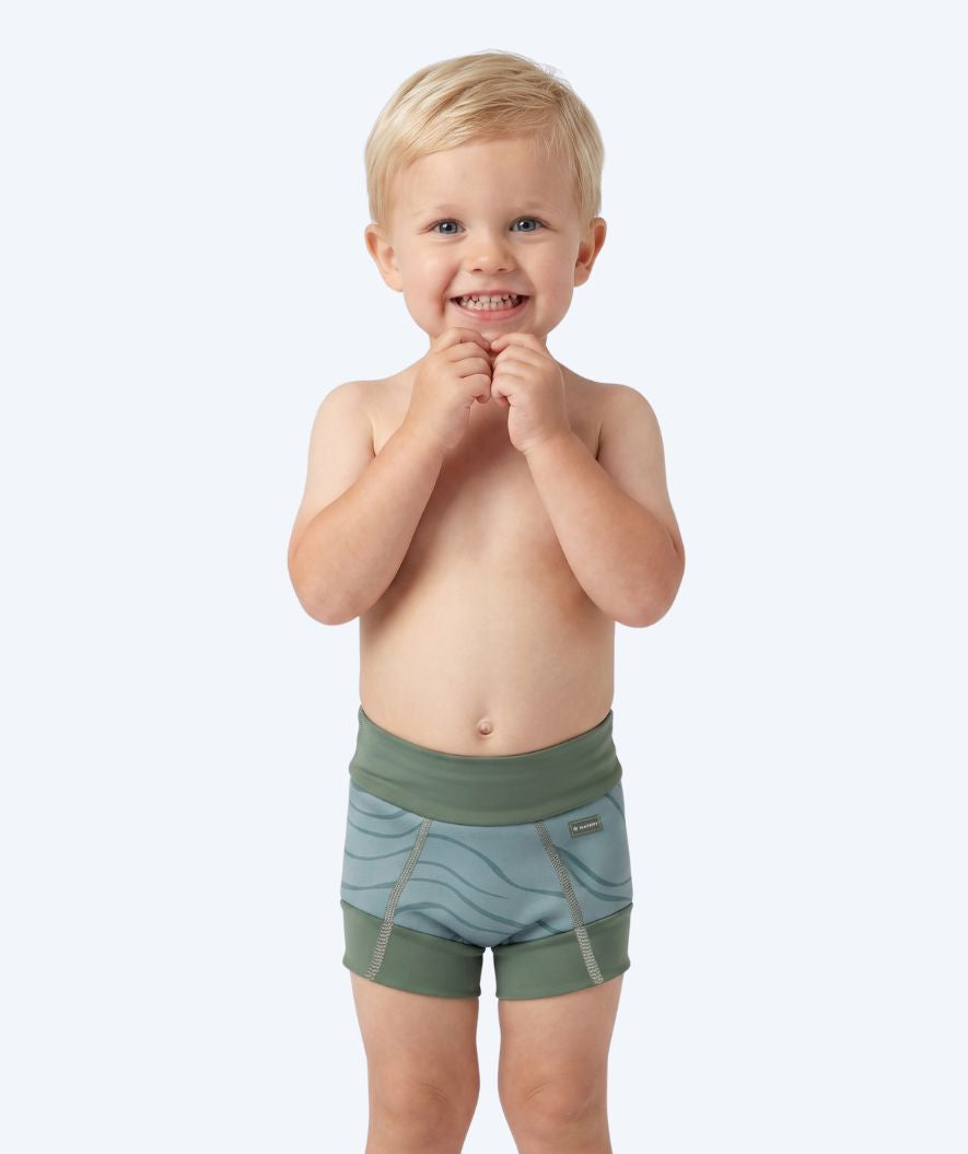 Watery blebadebukser til børn - Neoprene Swim Nappy - Fjord Green