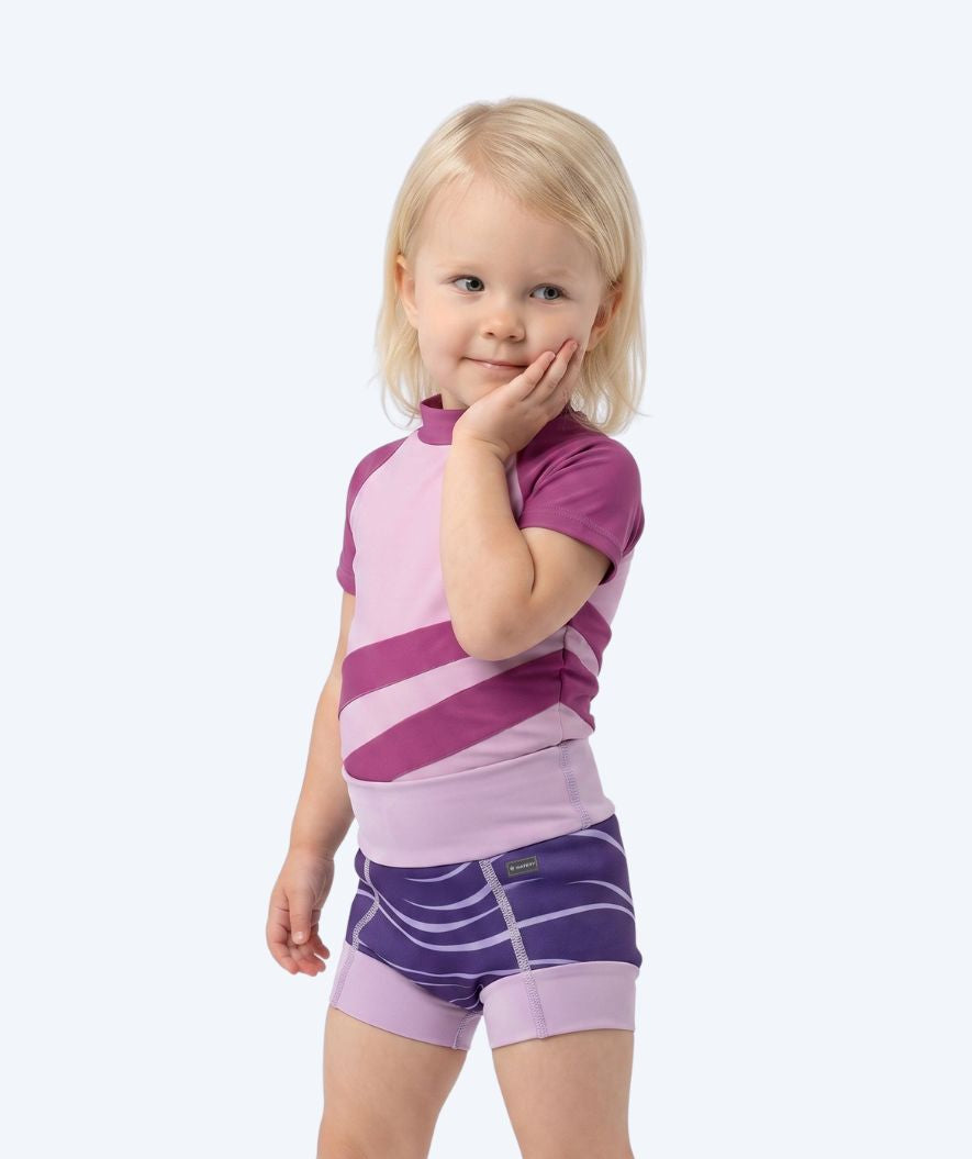 Watery blebadebukser til børn - Neoprene Swim Nappy - Fjord Purple