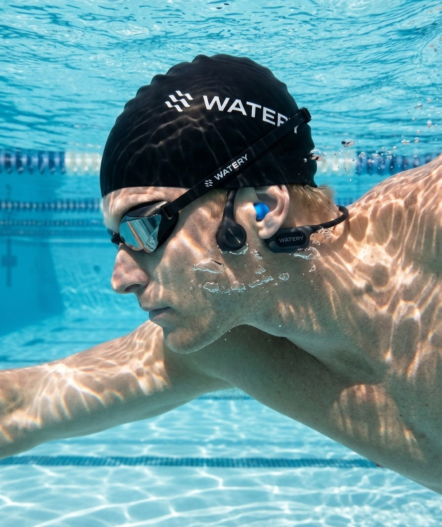 Watery vandtætte høretelefoner - S10 Aspire - Sort