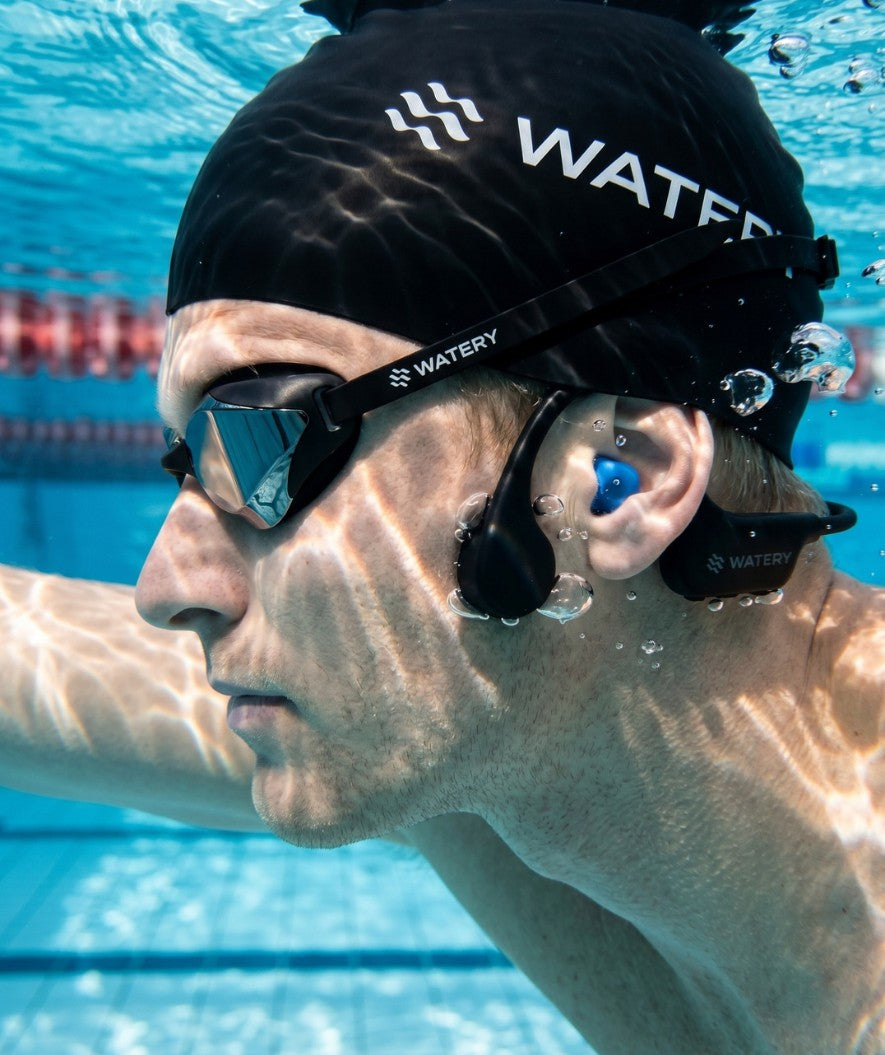 Watery vandtætte høretelefoner - S20 Vision - Sort