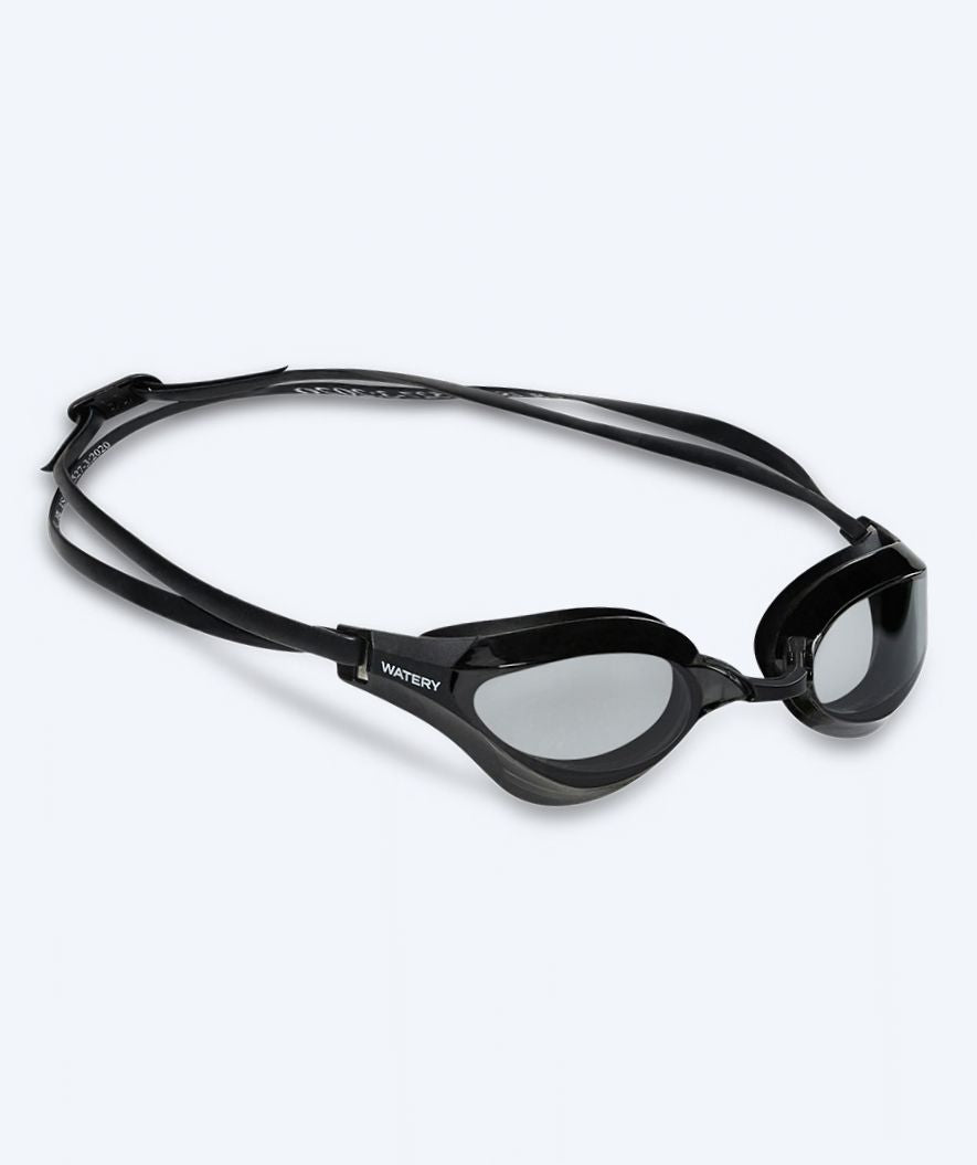 Watery Elite svømmebrille - Rattle Pro - Sort/smoke