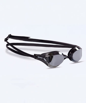 Watery Elite svømmebrille - Rattle Pro Mirror - Sort/sølv