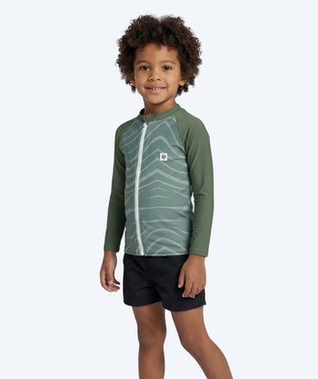 Watery UV-trøje til børn - Fjord Langærmet Rashguard - Grøn