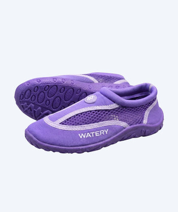 Watery badesko til børn - Crab - Lilla