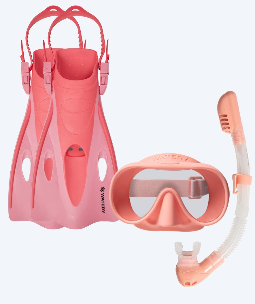 Watery snorkelsæt til børn (4-10) - Launch/Alton - Pink
