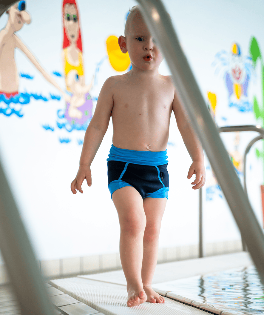 Watery blebadebukser til børn - Neoprene Swim Nappy - Atlantic Blue