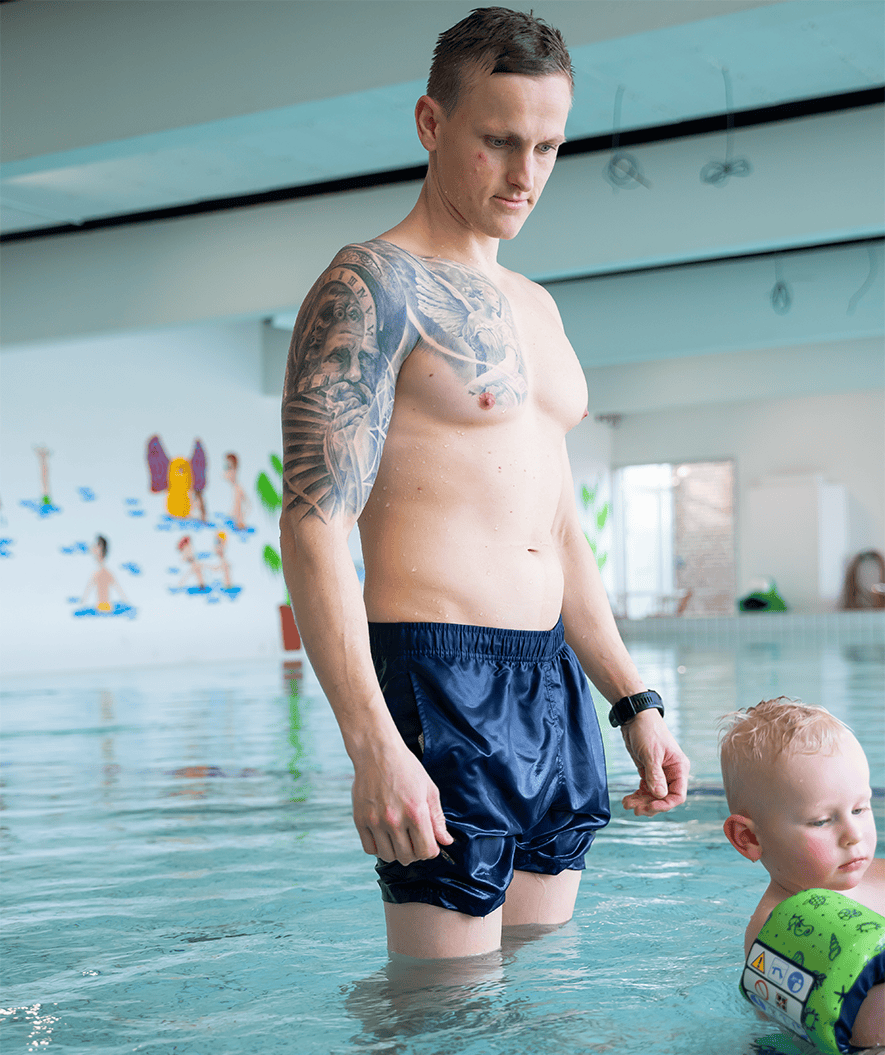 Watery badeshorts til mænd - Waverly - Mørkeblå