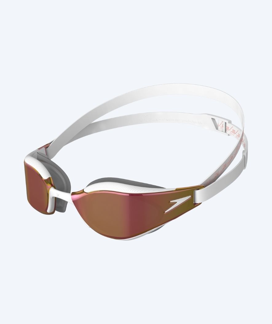Speedo Elite svømmebriller - Fastskin Hyper Elite Mirror - Guld/hvid