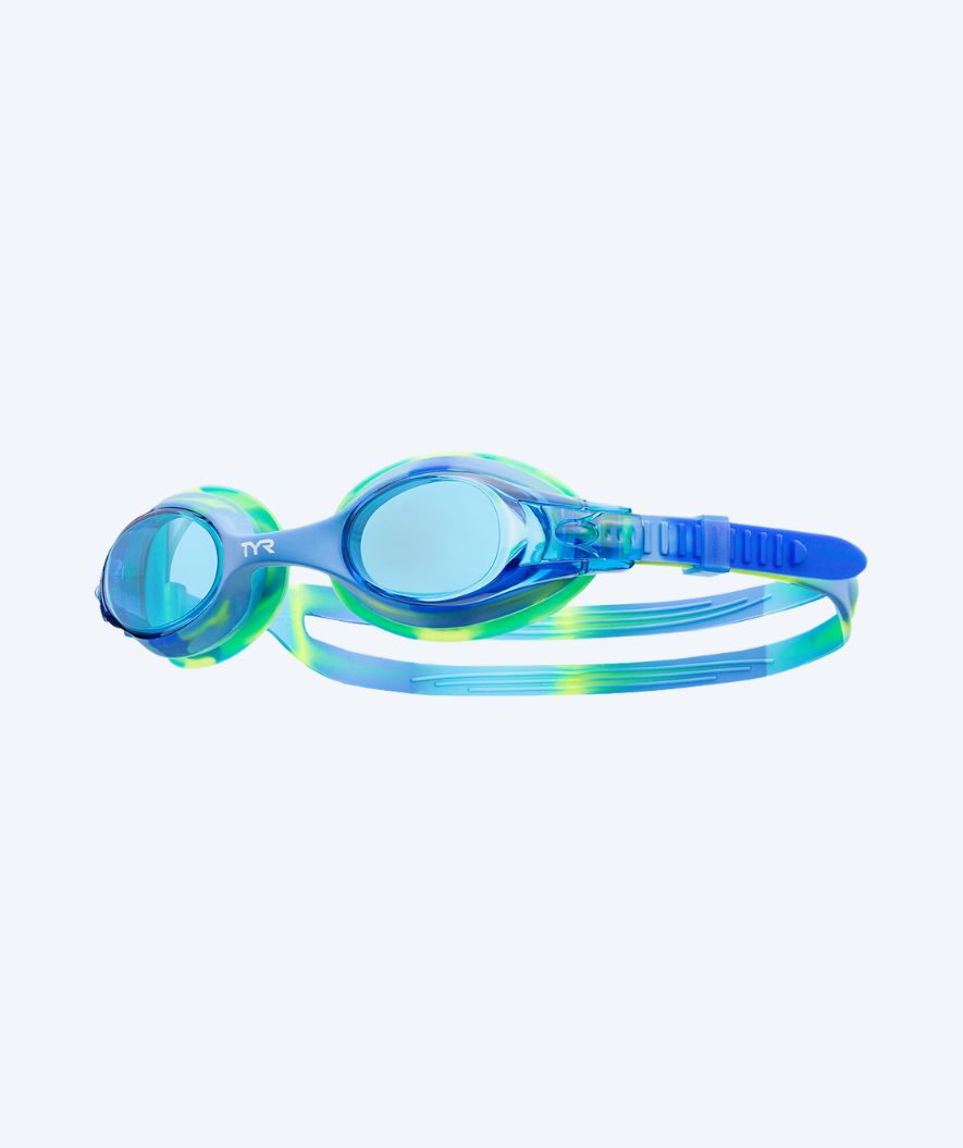 TYR svømmebriller til børn - Swimple - Blå/grøn