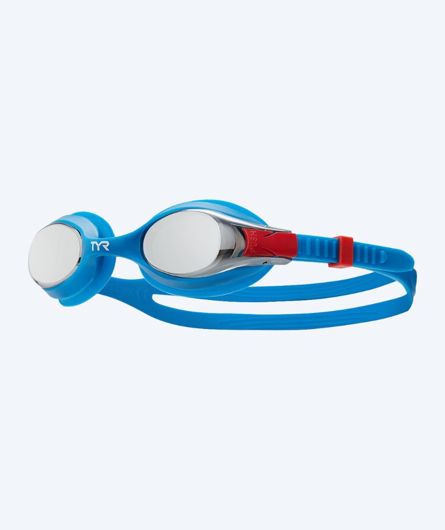 TYR svømmebriller til børn - Swimple Mirror - Blå/rød