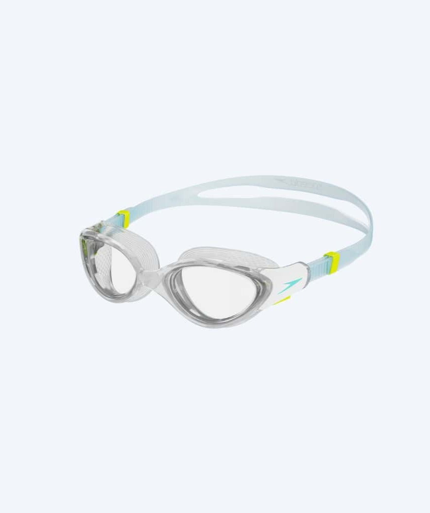 Speedo svømmebriller til damer - Biofuse 2.0 - Klar/blå