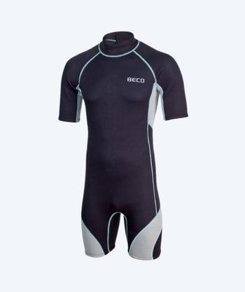 Beco neopren våddragt til mænd - Neoprene Shorty - Sort/grå
