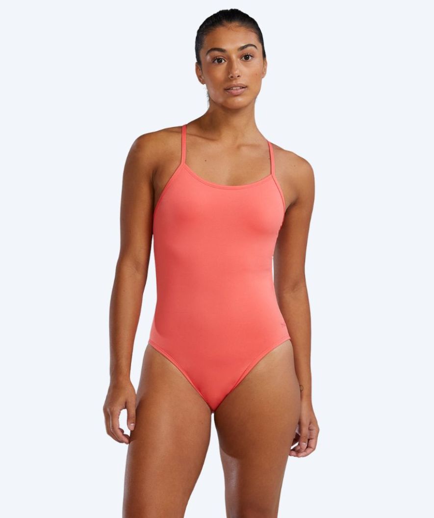 TYR badedragt til damer - Durafast Solid Cutoutfit - Lyserød