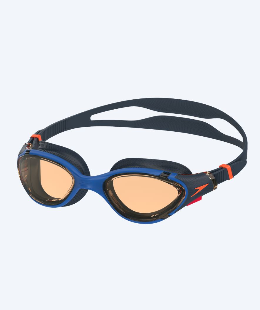 Speedo motions svømmebriller - Biofuse 2.0 - Mørkeblå/orange
