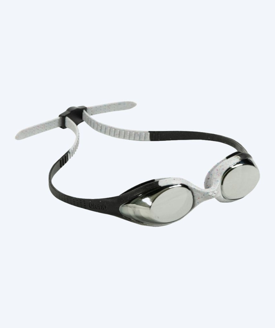 Arena svømmebriller til børn (6-12) - Spider - Sort/grå (Mirror linse)