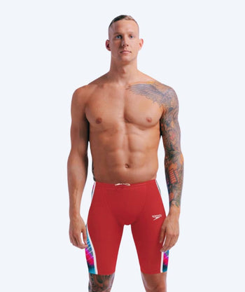 Speedo konkurrence badebukser til mænd - LZR Pure Intent 2.0 - Rød/multi