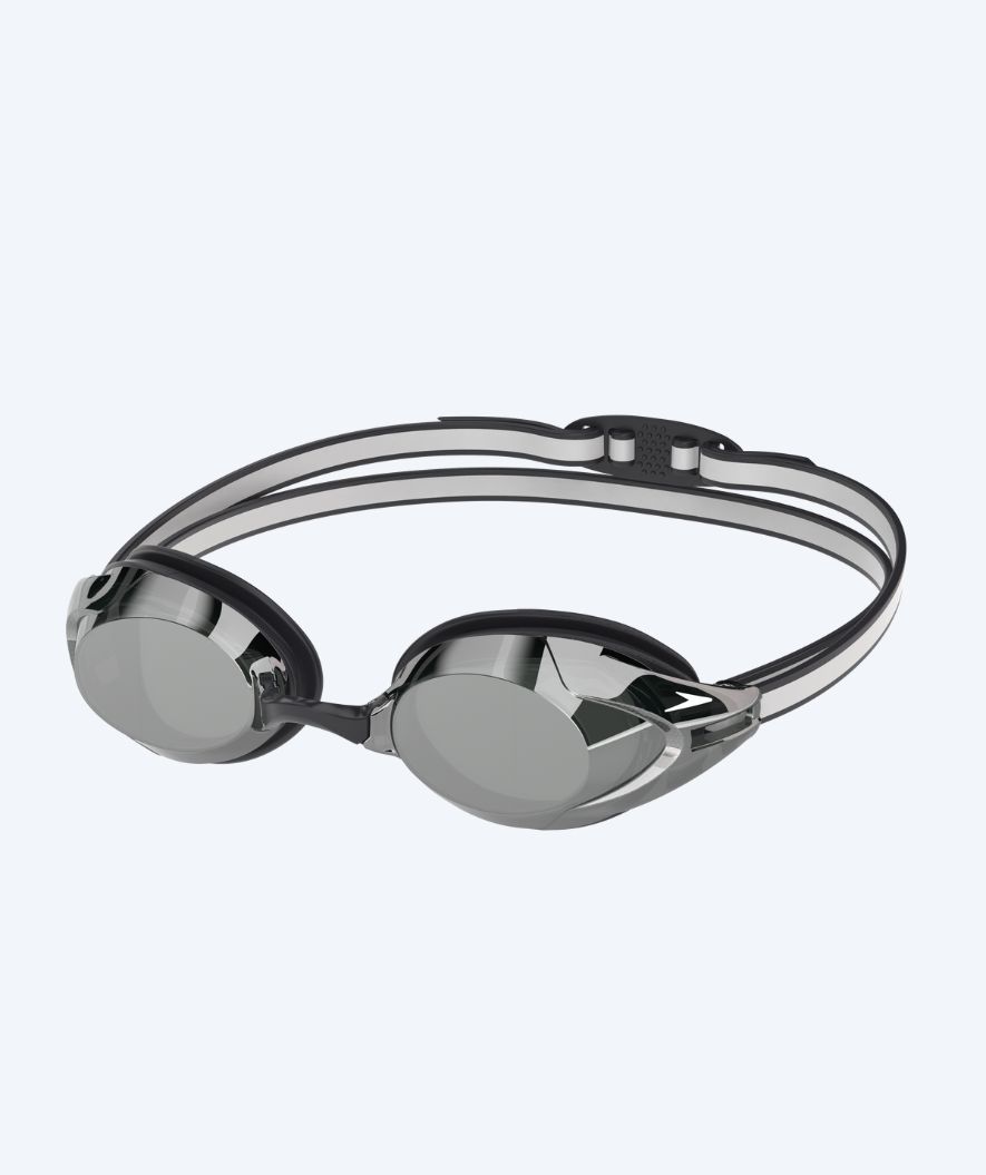 Speedo Elite svømmebriller - Vanquisher 3.0 Mirrored - Sort/sølv