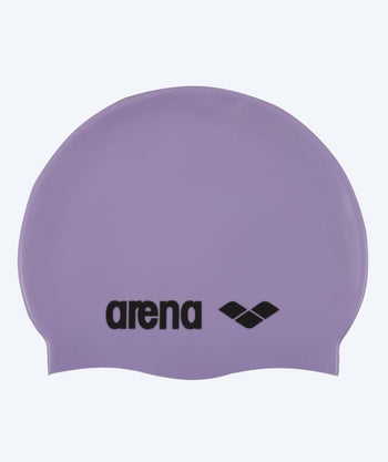 Arena badehætte - Classic Silicone - Lilla/sort