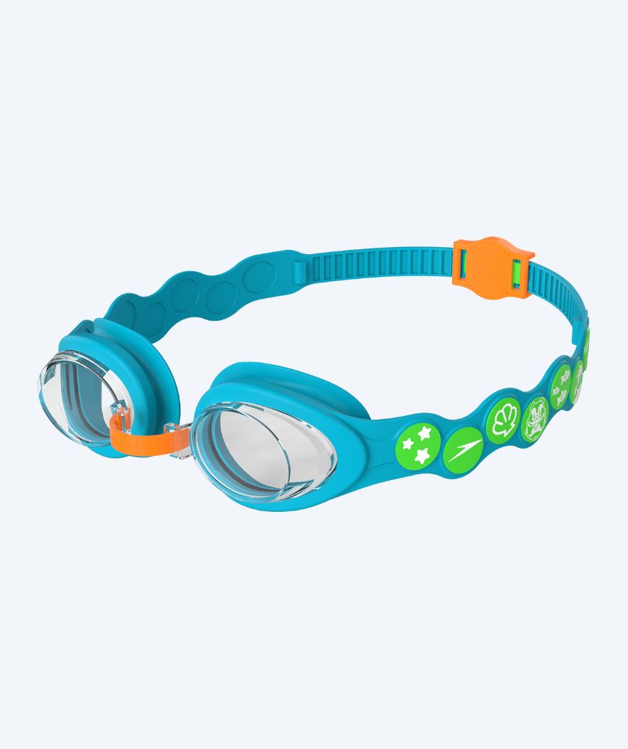Speedo svømmebriller til børn (2-6) - Infant Spot - Blå/grøn