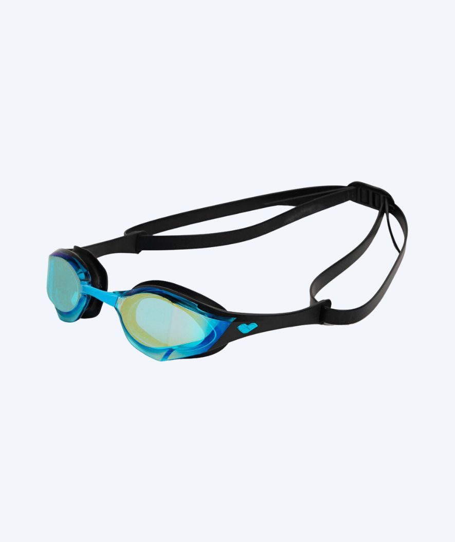 Arena Elite svømmebriller - Cobra Edge SWIPE Mirror - Sort (Blå mirror)