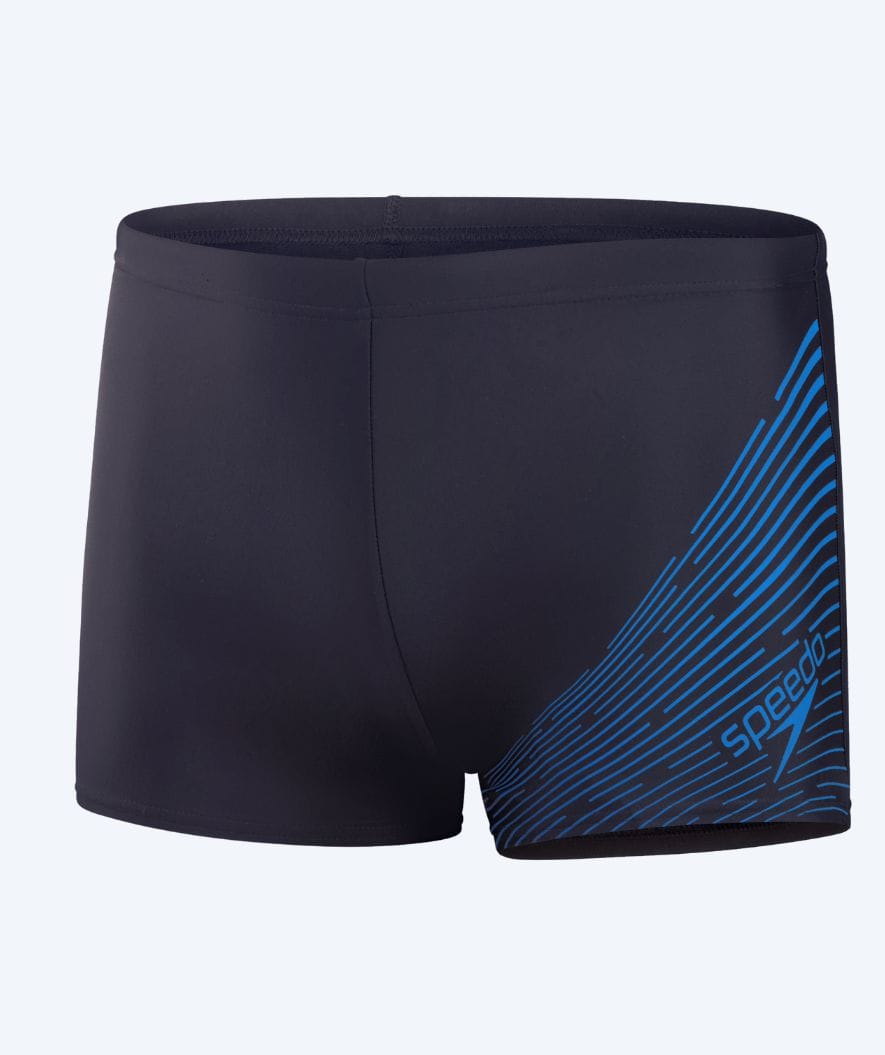 Speedo aquashorts badebukser til mænd - Medley Logo - Mørkeblå/blå