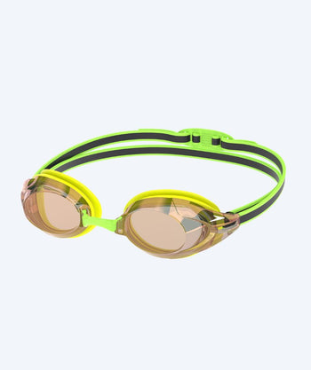 Speedo Elite svømmebriller - Vanquisher 3.0 Mirrored - Grøn/bronze