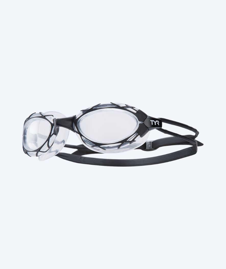 TYR svømmebriller - Nest Pro - Sort/klar